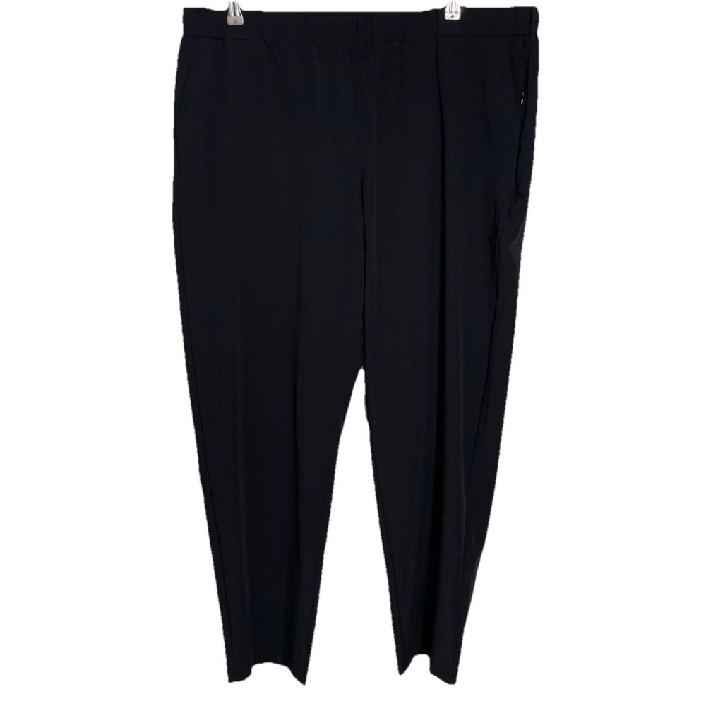 Cozy Earth Black Pull On Tapered Leg Ankle Casual Minimalist Pants 2XL
